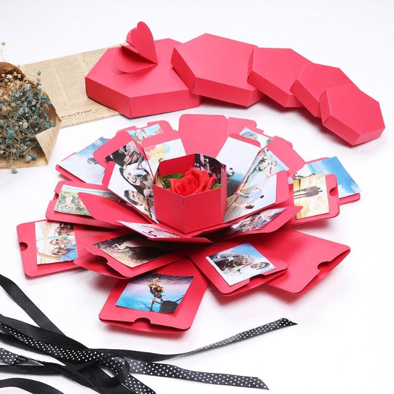 Paper Red Love Explosion Box Gift, Size/Dimension: 6 Inches at Rs 600/piece  in Delhi